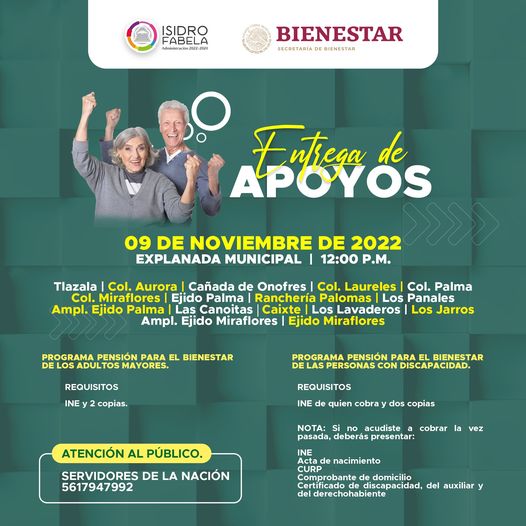 1667909471 Si eres beneficiario del programa PENSION PARA EL BIENESTAR DE