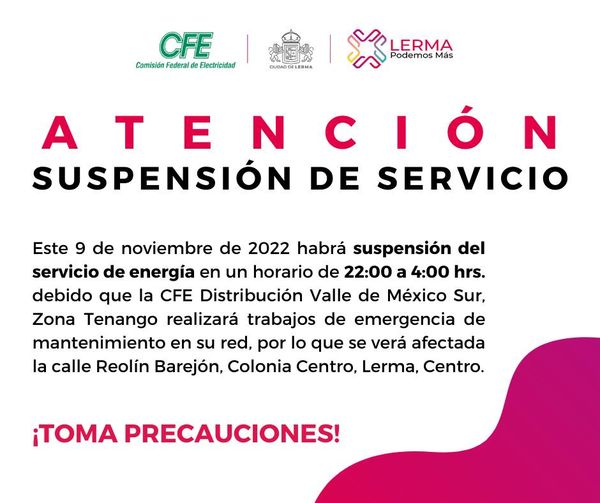 1668028582 Toma tus precauciones esta noche habra trabajos de mantenimiento de