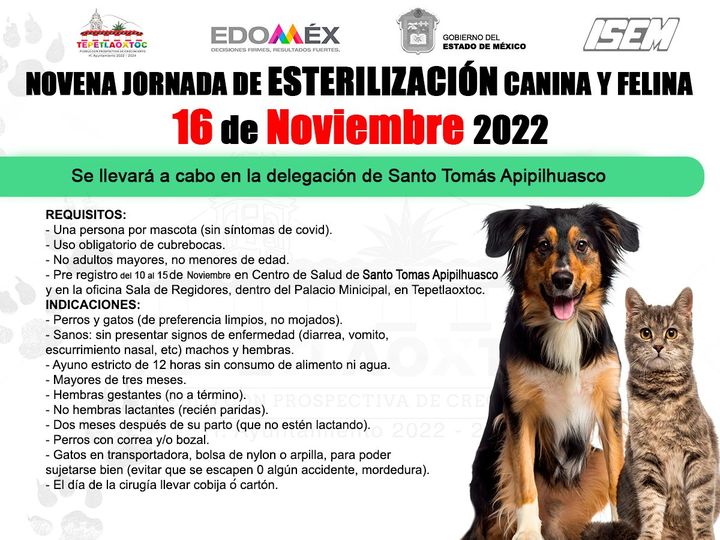 1668116067 NOVENA Jornada de esterilizacion canina y felina