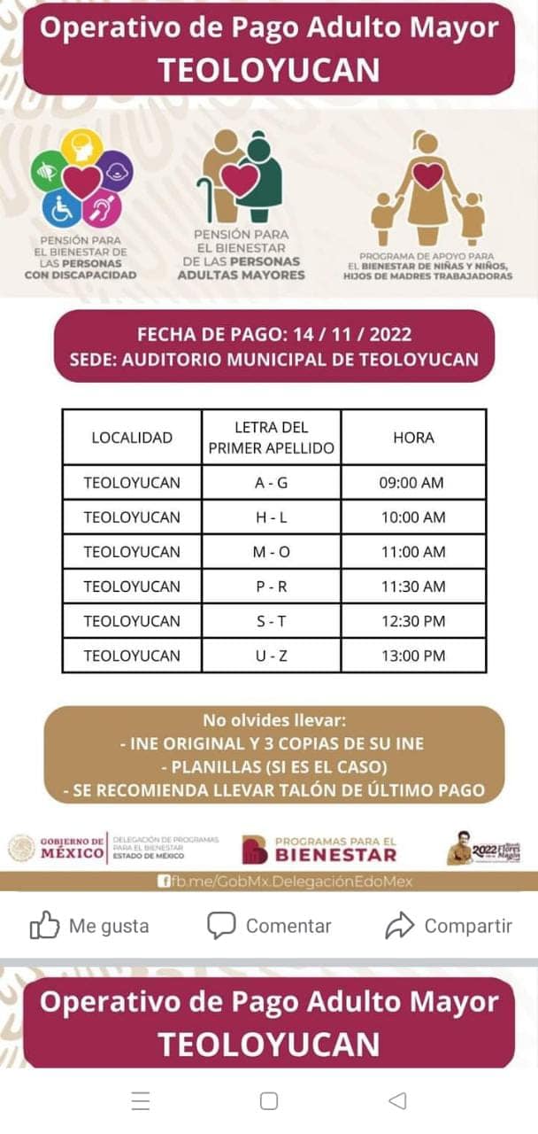 1668116185 240 El Gobierno de Teoloyucan te informa Operativo de Pago Adulto