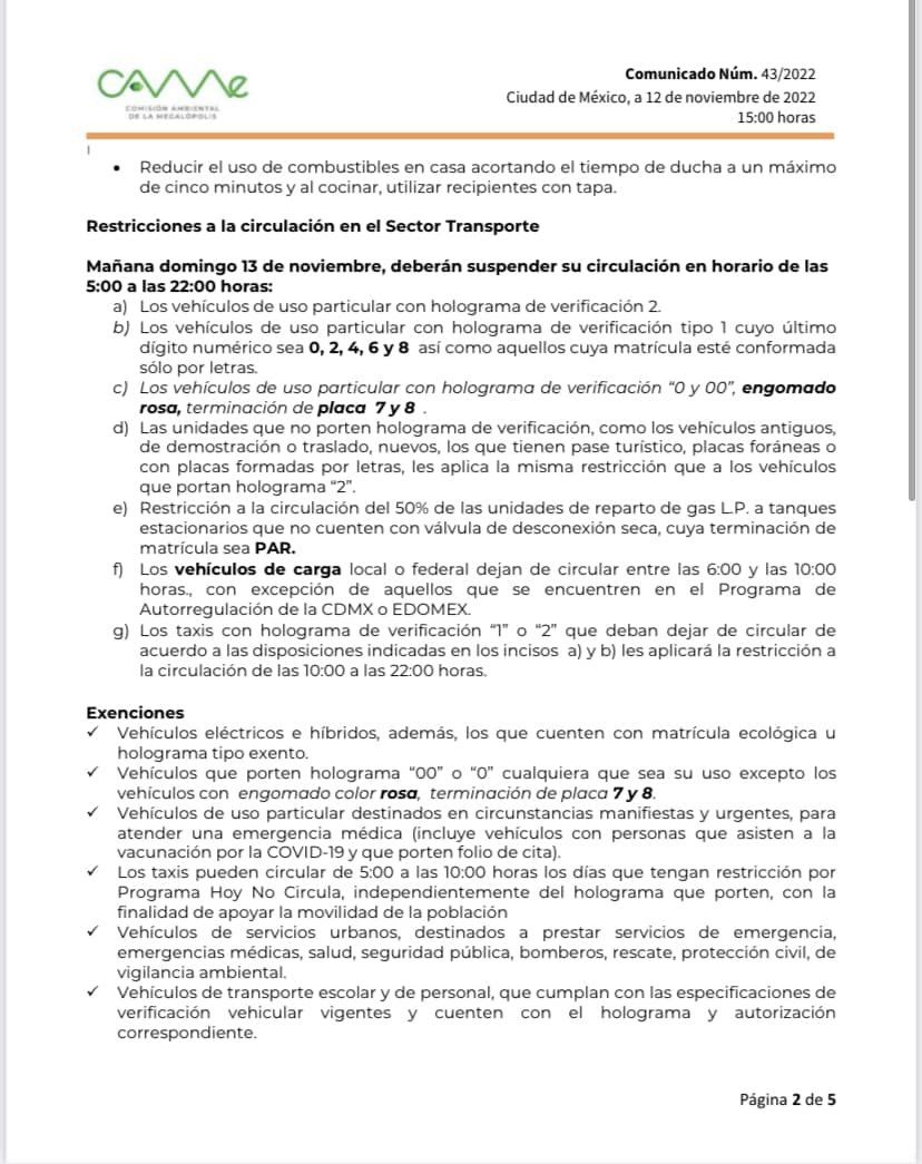 1668344059 546 Se activo la ContingenciaAmbiental atmosferica por ozono en la Zona