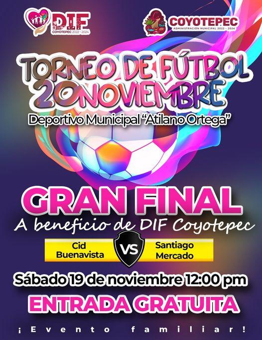 1668555314 GranFinal Torneo de Futbol 20DeNoviembre Ven y disfruta de