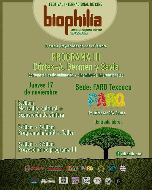 1668604218 Asiste al Festival Internacional de Cine Biophilia donde proyectaran cortomet