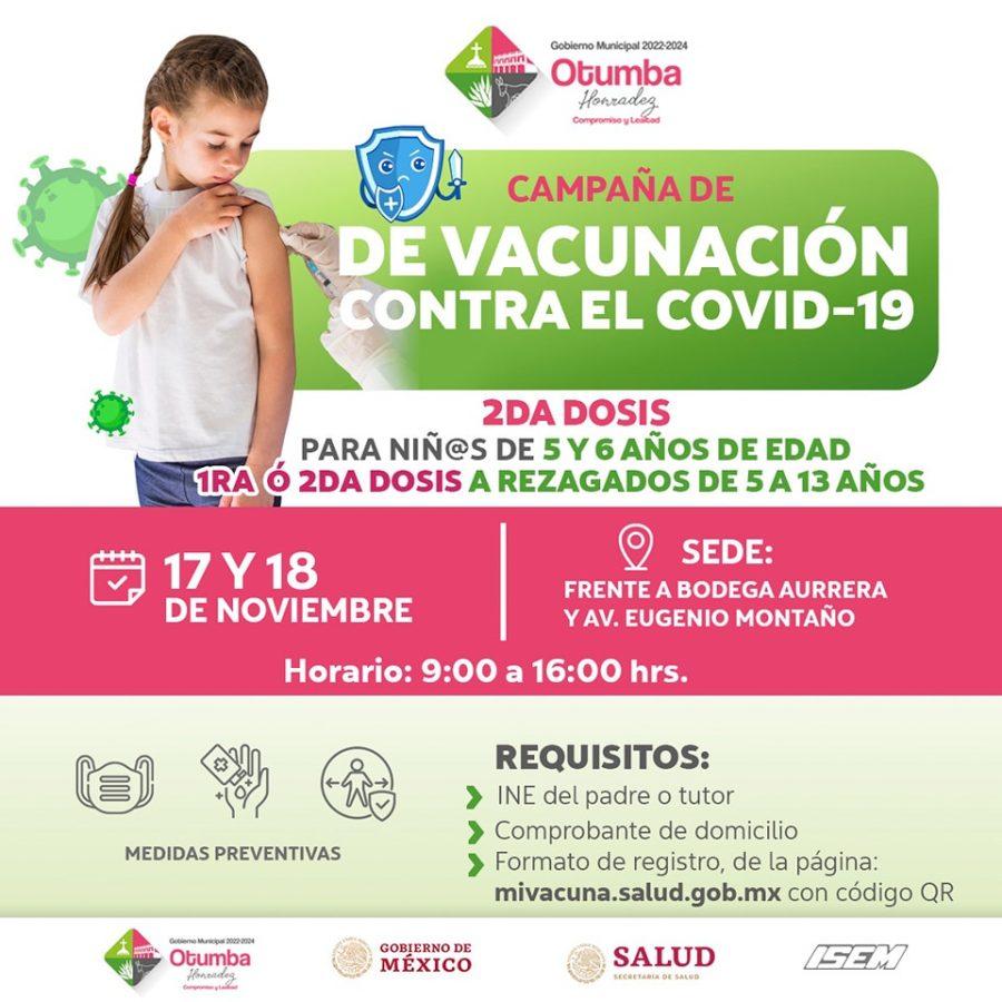 1668605269 Campana de Vacunacion contra el COVID 19 este proximo 17 y