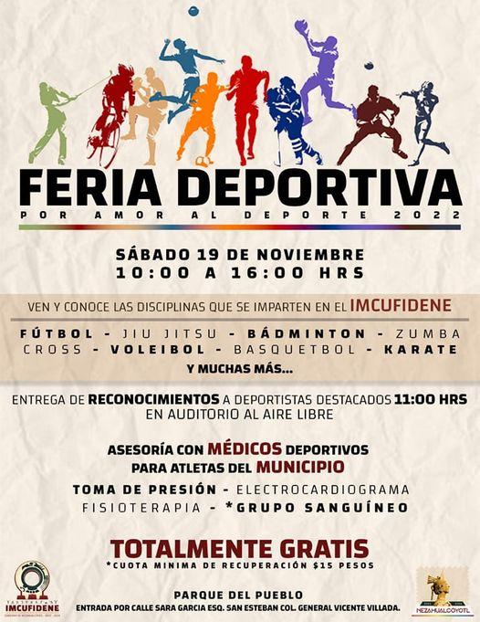 1668635280 IMCUFIDENE Te invitamos a la Feria Deportiva donde