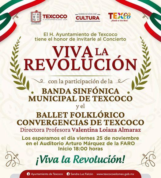 1668641669 Te invitamos al concierto Viva la Revolucion en el que