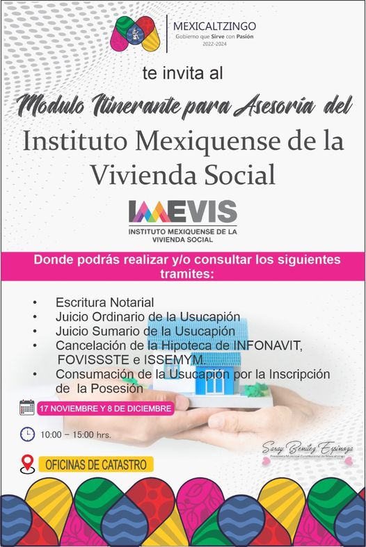 1668691444 Acercate al Modulo Itinerante para Asesoria del IMEVIS unico dia