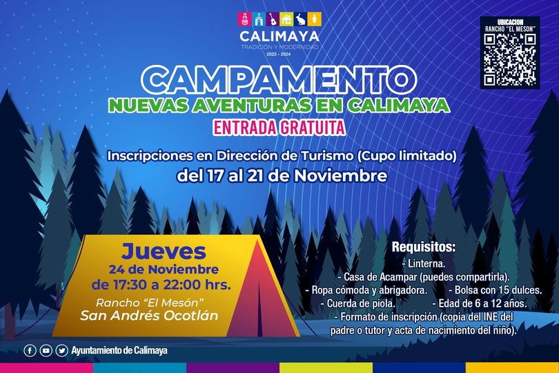 1668804001 Te invitamos a ser parte del Campamento Nuevas Aventuras en