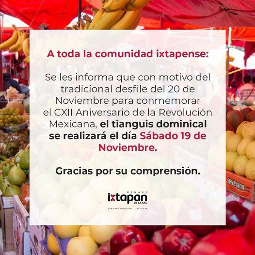 1668862442 No olviden manana se llevara el tianguis en Ixtapan de