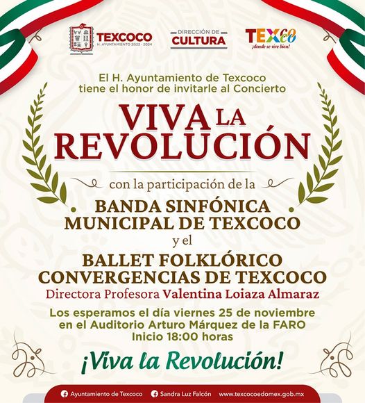 1668973816 Te invitamos al concierto Viva la Revolucion en el que