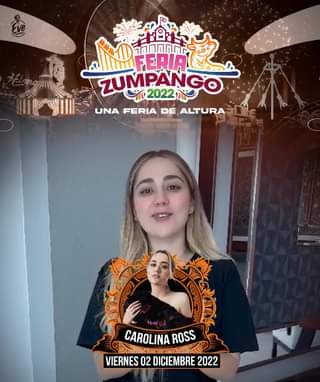 1669065136 Carolina Ross confirmando su presentacion en nuestra Feria de Zumpango