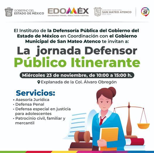 1669157183 Manana el Instituto de la Defensoria Publica Edomex pone a