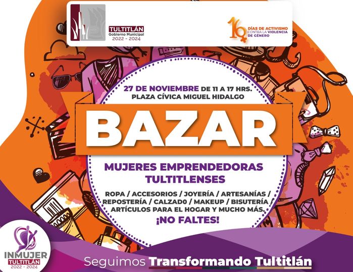 1669238260 Vecina y vecino te invitamos a que asistas al Bazar