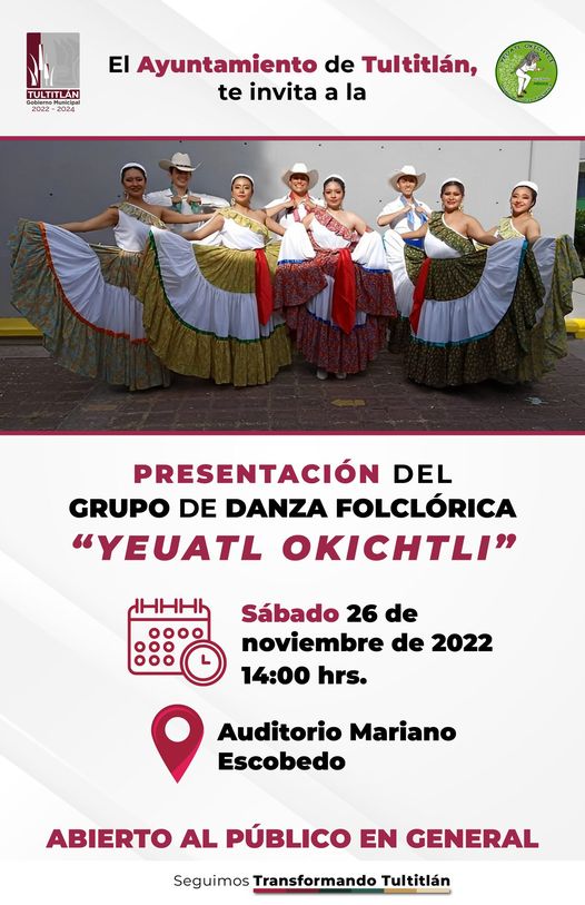 1669296863 El Ayuntamiento de Tultitlan te invita a la presentacion del