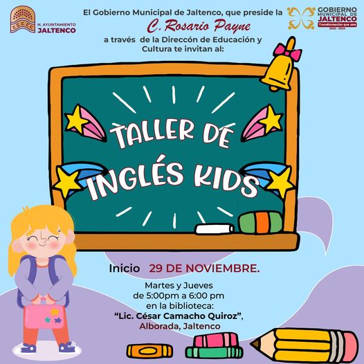 1669301234 TALLER DE INGLES KIDS