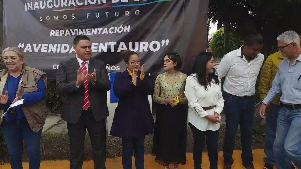 1669325654 EnVivo Inauguracion de obra Repavimentacion Av Centauro en la colonia