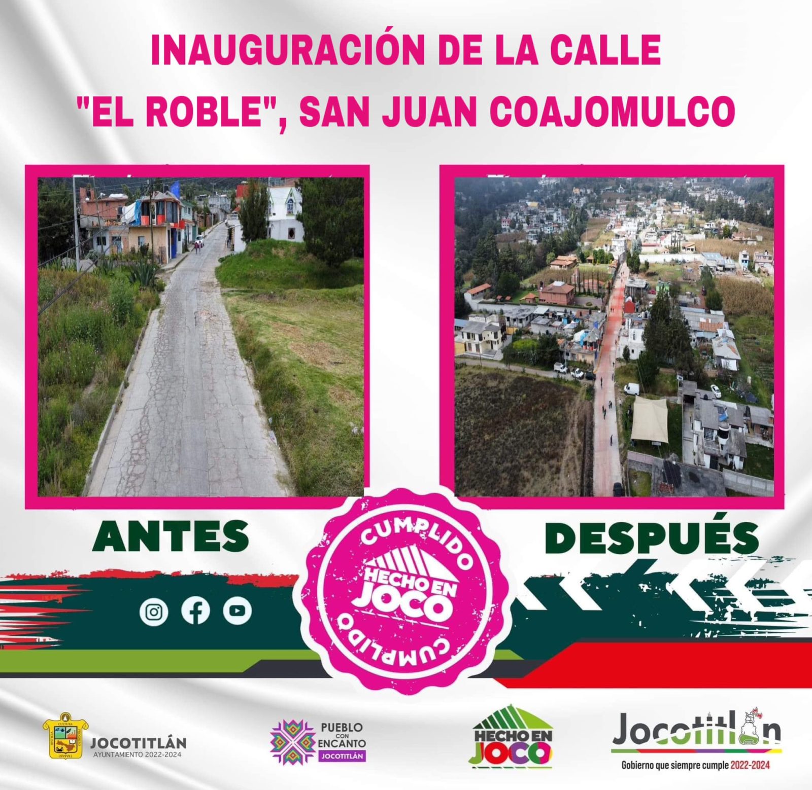 1669491065 521 INAUGURACION DE LA CALLE EL ROBLE SAN JUAN COAJOMULCO