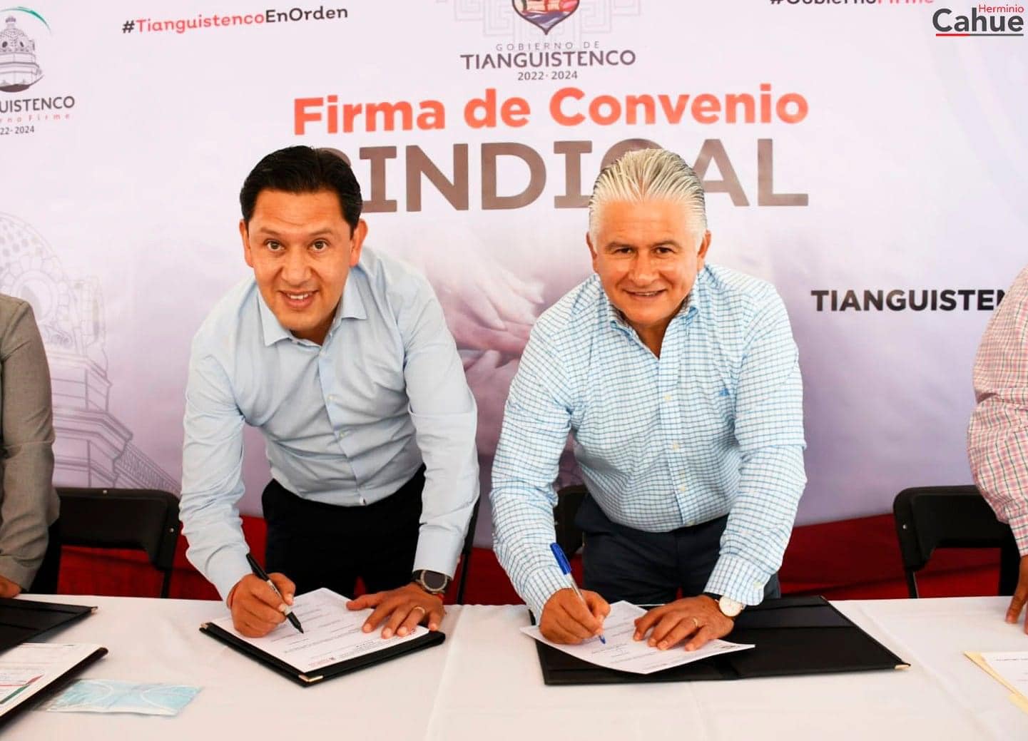 1669553053 553 El GobiernoDeTianguistenco firmo el convenio para el incremento salaria y