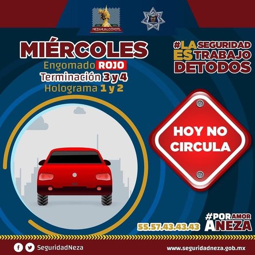 1669819250 Hoy Miercoles aplica el programa HoyNoCircula a vehiculos con engomado