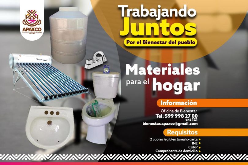 ADQUIERE MATERIALES PARA EL HOGAR