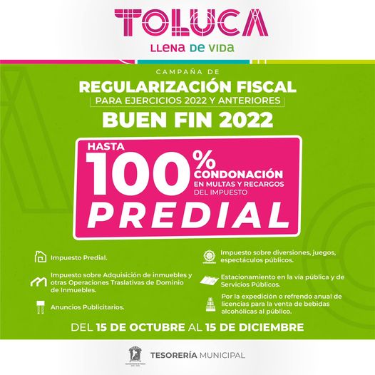 ATENCION Ya inicio nuestra Campana de Regularizacion Fiscal BuenFin2022