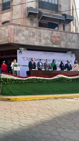 Ceremonia Civica y Desfile del CXII Aniversario del Inicio de