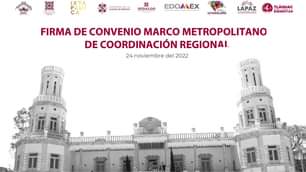 EnVivo Firma de convenio marco metropolitano de coordinacion regional