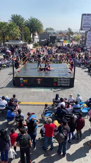 Funcion de lucha libre teatro del pueblo