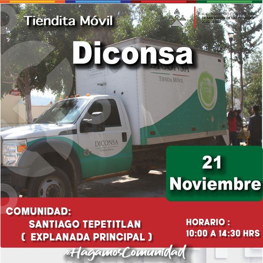 La tiendita Movil Diconsa continua con su recorrido por San