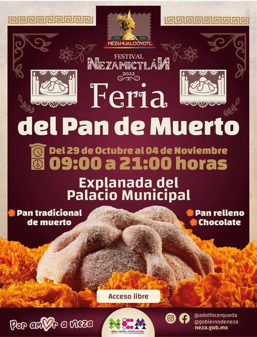 Nezamictlan ¡Visita nuestra Feria del PanDeMuerto en su UltimoDia