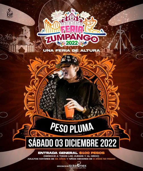 Peso Pluma presente en nuestra Feria de Zumpango 2022 Sabado