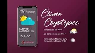 PronosticoDelTiempo I Coyotepec