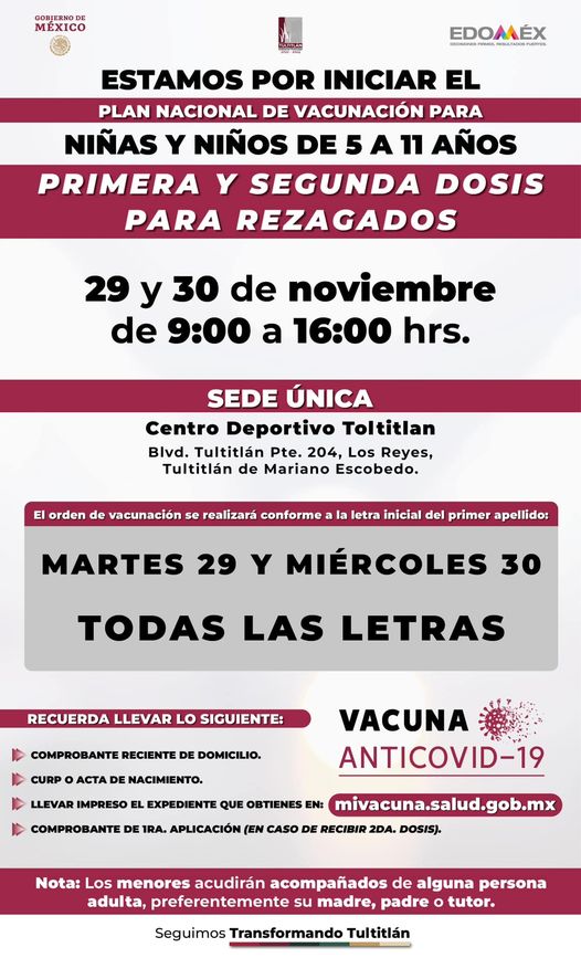 ¡ATENCION Esta por iniciar una nueva jornada de vacunacion