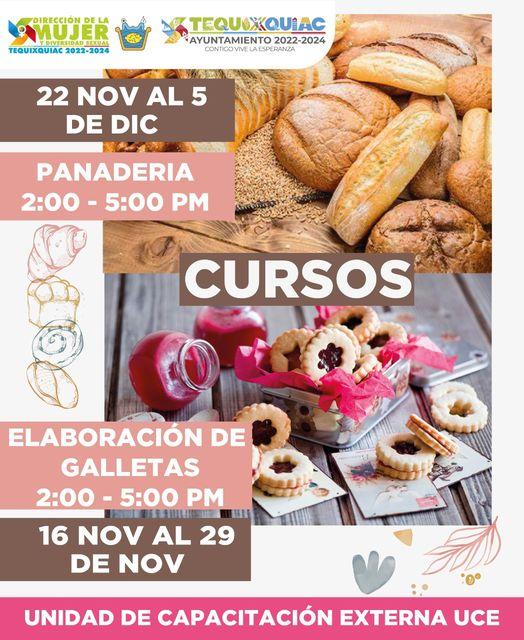 ¡Aun puedes inscribirte a los cursos de PANADERIA y de