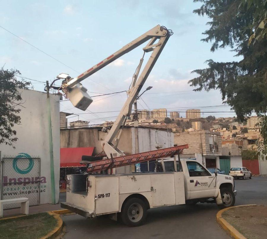 ¡Continuamos trabajando iluminando AtizapanDeZaragoza En beneficio de las y lo