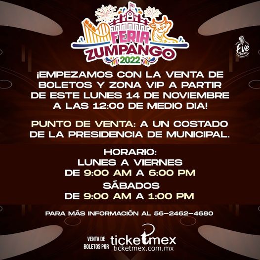 ¡Empezamos con la venta de boletos y Zona VIP a