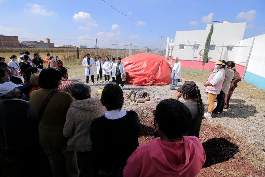 ¡En apoyo a nuestros adultos mayores Inauguramos temazcal en el