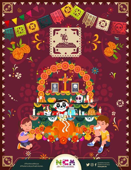 ¡Feliz DiaDeMuertos Los esperamos y recibimos con gusto PorAmorANuestrasTrad