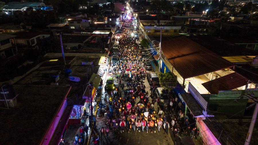 ¡Las calles de Coacalco se iluminaron con el recorrido de