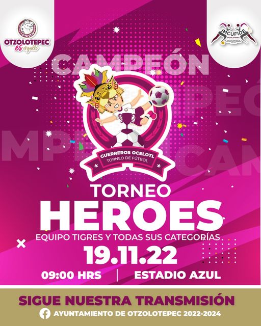 ¡Nos vamos al estadio azul ¡Se acerca el torneo heroes