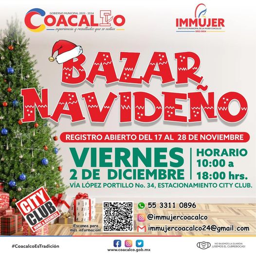 ¡Participa en el Bazar Navideno y vende tus productos en