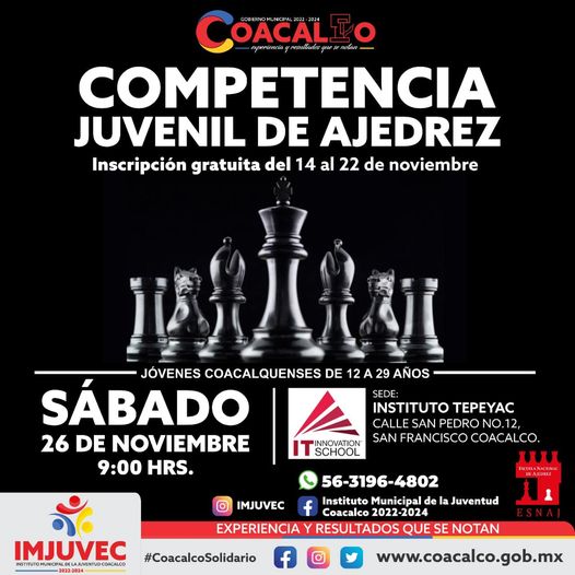 ¡Preparate para el Jaque Mate Participa en el Torneo de