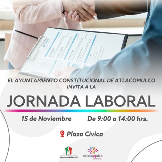 ¡Te invitamos a nuestra Jornada Laboral El proximo 15 de