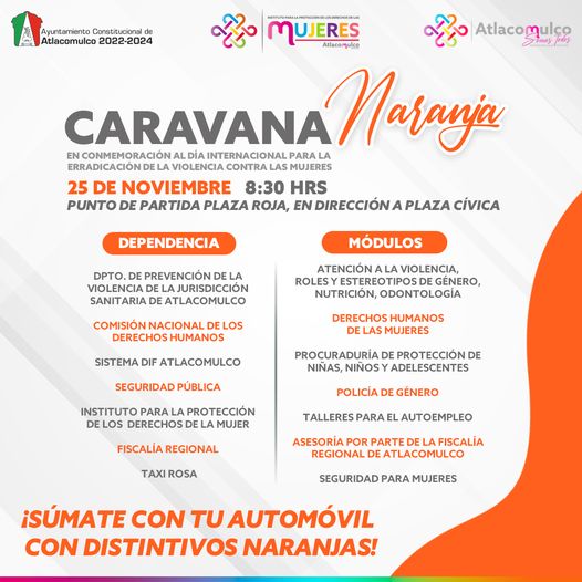 ¡Te invitamos a participar en la Caravana Naranja Este 25