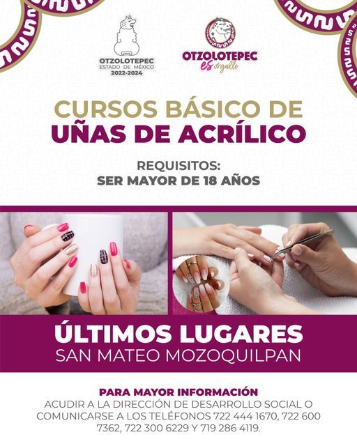 ¡Ultimos lugares ¡Aprovecha el curso de unas de acrilico que