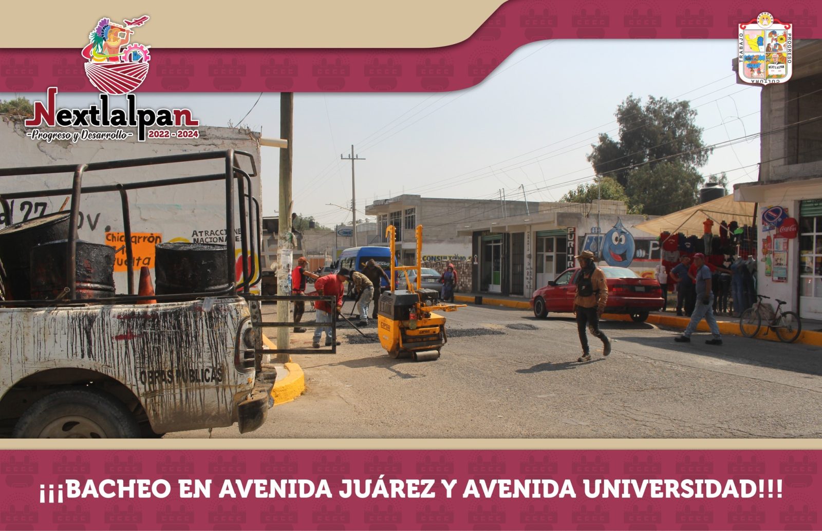 ¡¡¡BACHEO EN AVENIDA JUAREZ Y AVENIDA UNIVERSIDAD