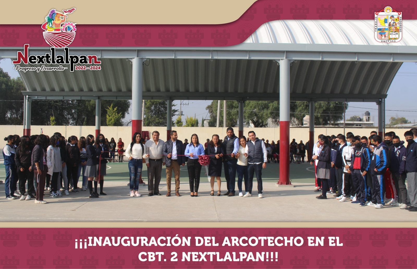 ¡¡¡INAUGURACION DEL ARCOTECHO EN EL CBT 2 NEXTLALPAN