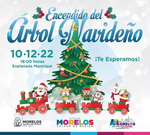 Llegó la Navidad a Morelos, no se pierdan el encendido del Árbol Navideño!  ¡Tod - Estado de México