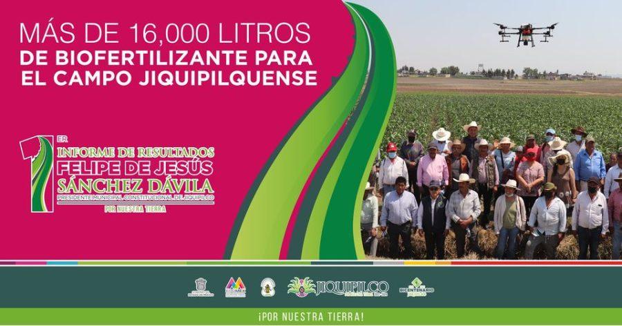 1669900026 CAMPO Con mas de 16 mil litros de biofertilizante