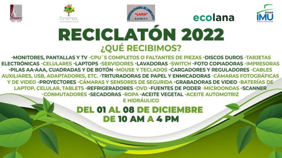 1669924704 Hoy inicio el Reciclaton 2022 en donde podras traer los